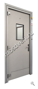 Техническая тамбурная дверь со стеклом МТД-1601 - купить от производителя Мосдвери Техническая тамбурная дверь со стеклом МТД-1601