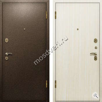 Дверь порошкового окраса с ламинатом в цвете штрихлак внутри - купить от производителя Мосдвери Дверь порошкового окраса с ламинатом в цвете штрихлак внутри