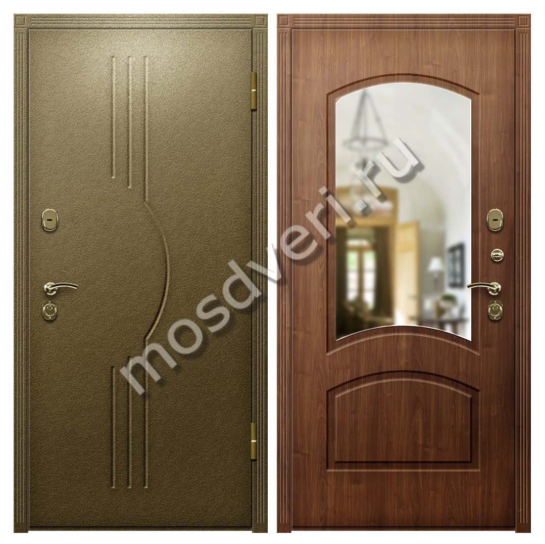 Входная дверь в квартиру с шумоизоляцией и зеркалом - купить от производителя Мосдвери Входная дверь в квартиру с шумоизоляцией и зеркалом