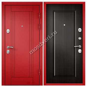 Красная входная дверь в квартиру KVD-01 - купить от производителя Мосдвери Красная входная дверь в квартиру KVD-01