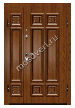 Двухстворчатая входная дверь в квартиру DDV-16 - купить от производителя Мосдвери Двухстворчатая входная дверь в квартиру DDV-16