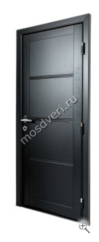 Металлическая входная дверь черная с узором ЧДД-002 - купить от производителя Мосдвери Металлическая входная дверь черная с узором ЧДД-002